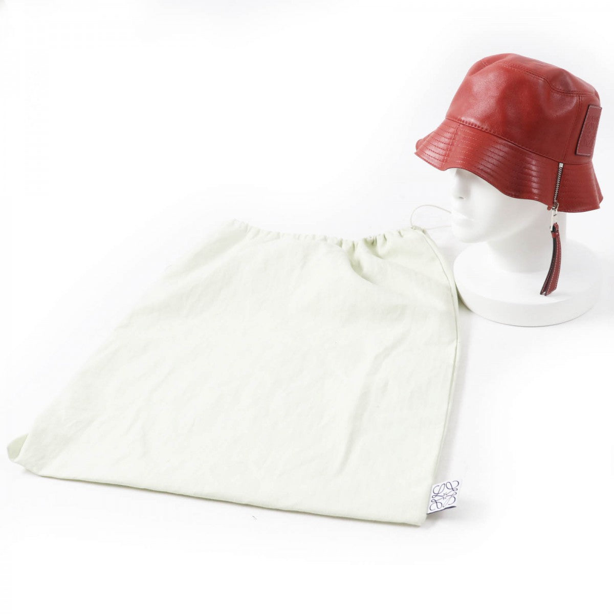 Loewe Hat Lamb Leather Terracotta 57