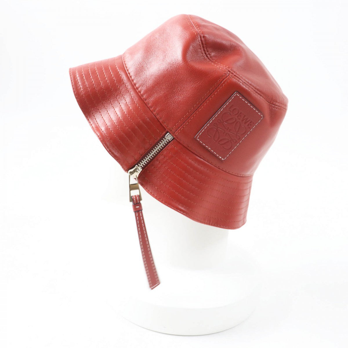 Loewe Hat Lamb Leather Terracotta 57