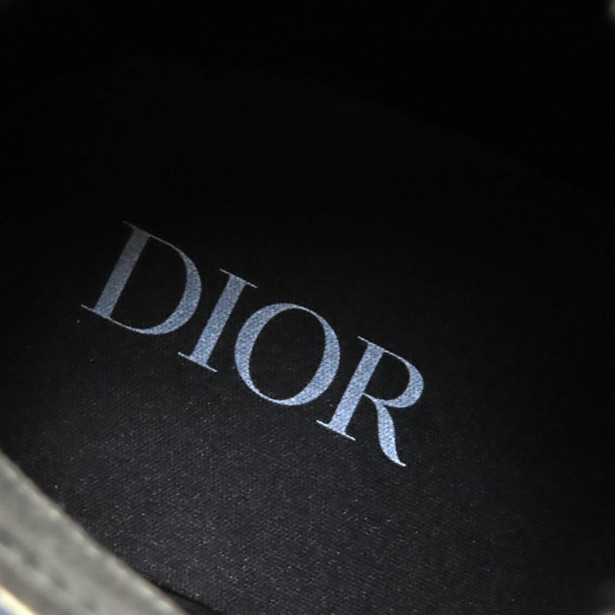 Dior Homme High Cut Sneakers 3Sh126Zsa H961 Cotton, Technical Fabric Black Dior Oblique B23 Mens 43