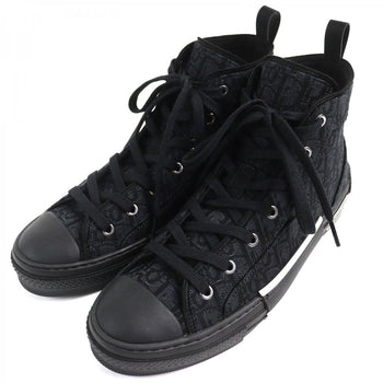 Dior Homme High Cut Sneakers 3Sh126Zsa H969 Cotton, Technical Fabric Black Dior Oblique B23 Mens 43
