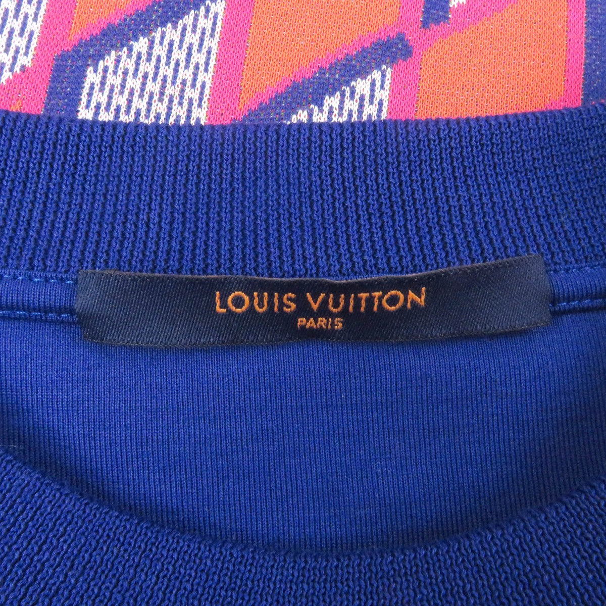Louis Vuitton Sweat Cotton Orange Blue Xl