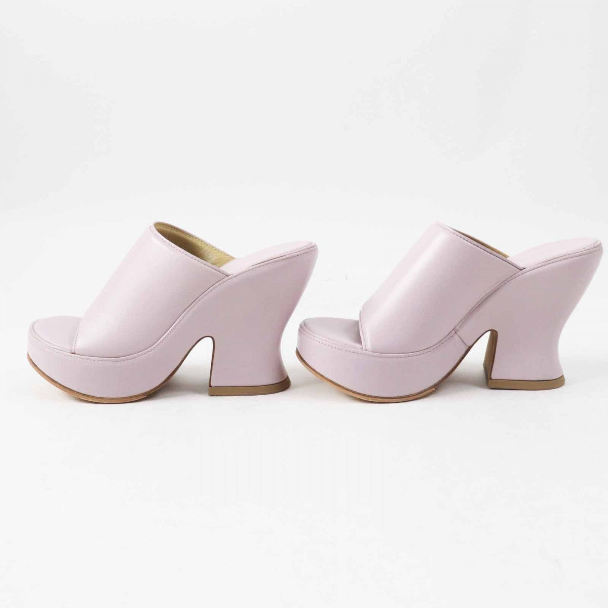Bottegaveneta Sandals Leather Lavender 37