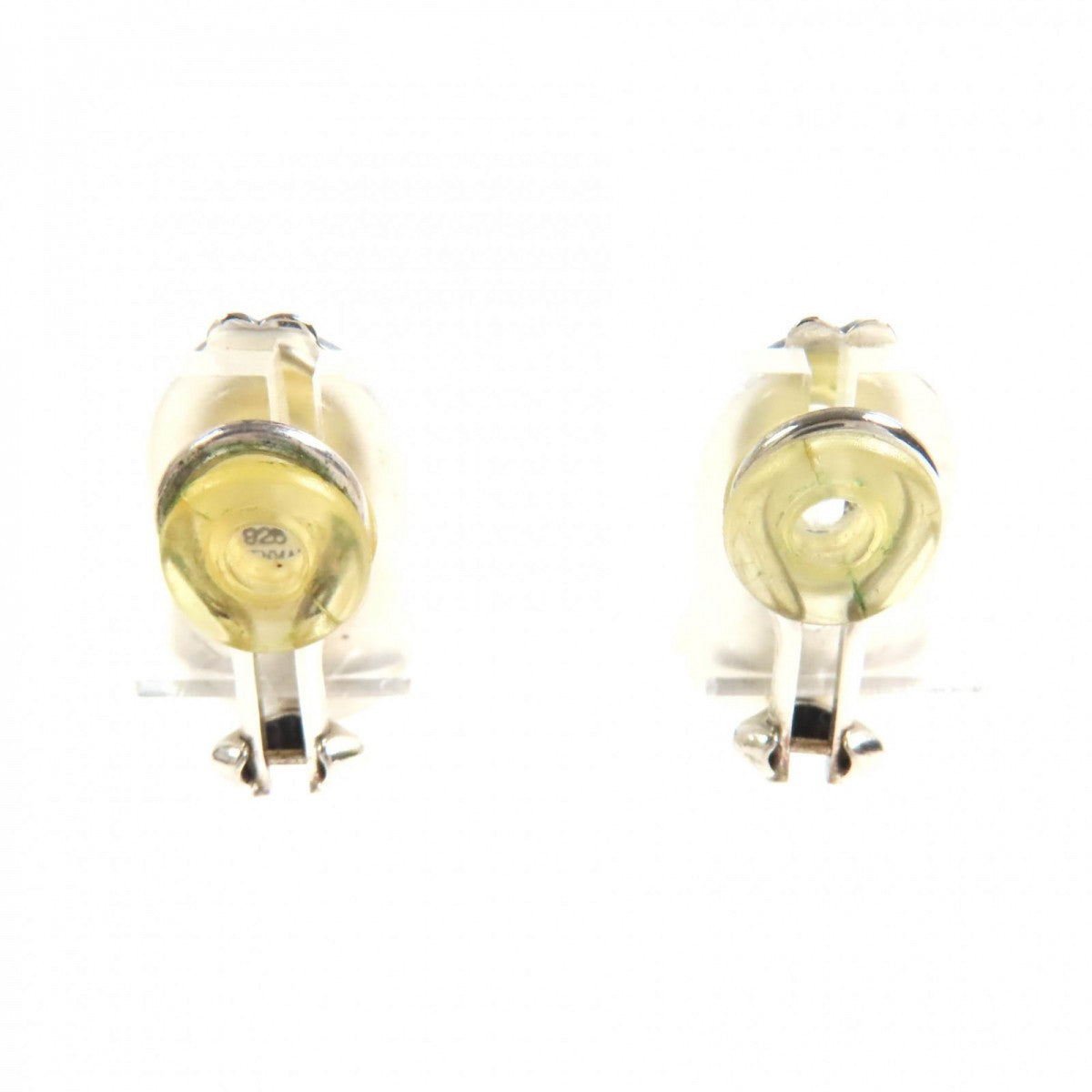 Georg Jensen Earring 2007 Sv925 Silver Red Type