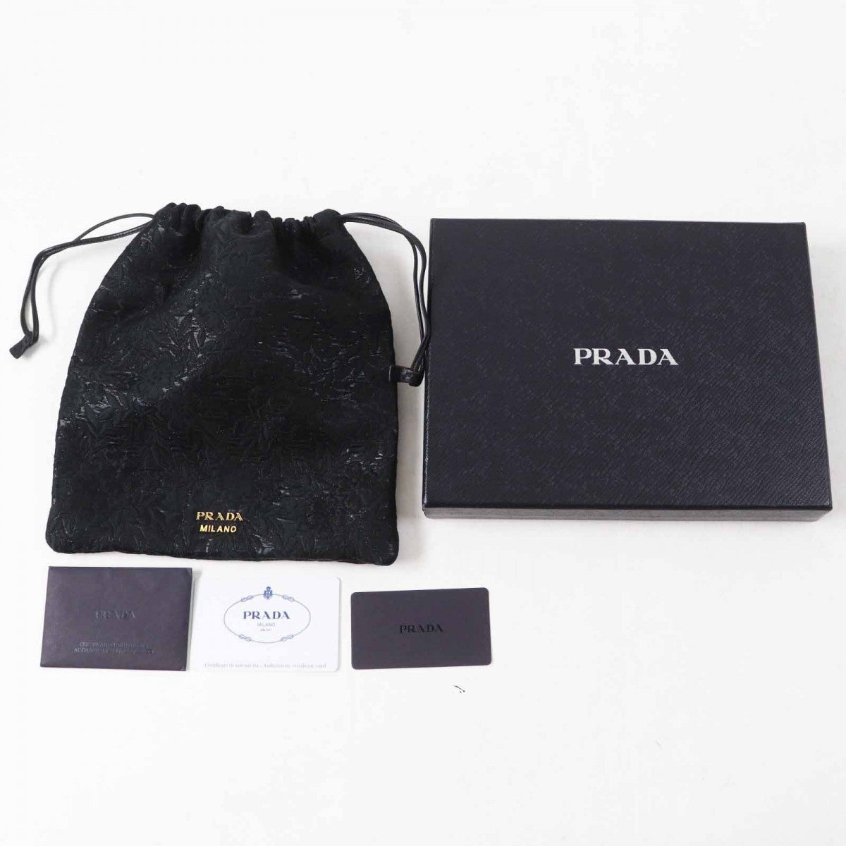 Prada Pouch 1Mu001 Wool Black