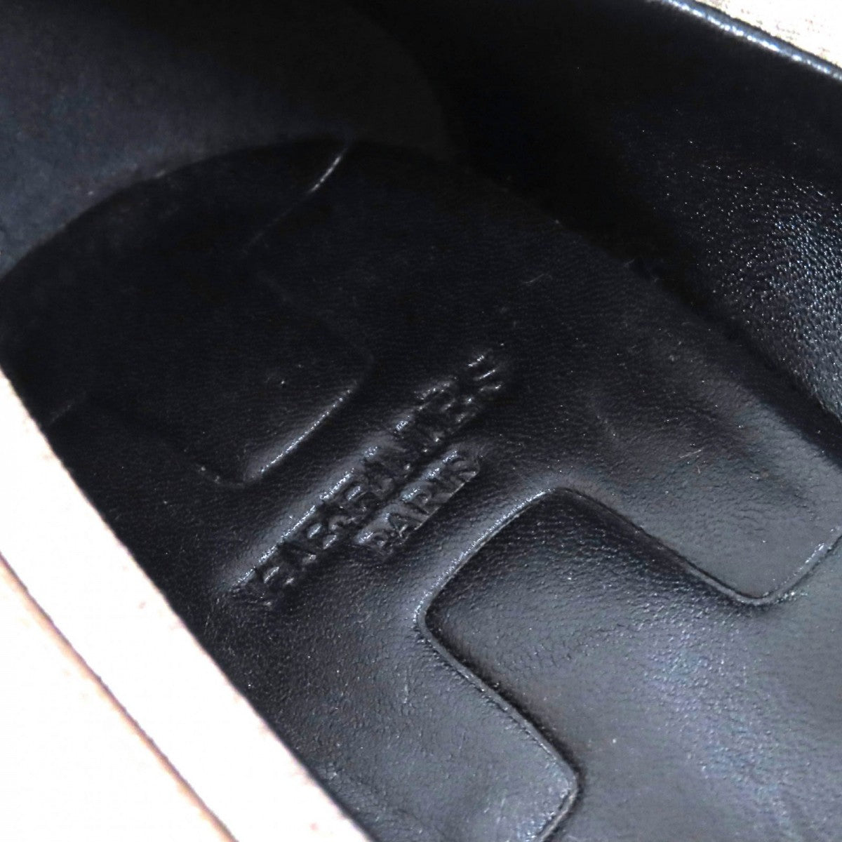 Hermes Pumps Leather Brown Black 38