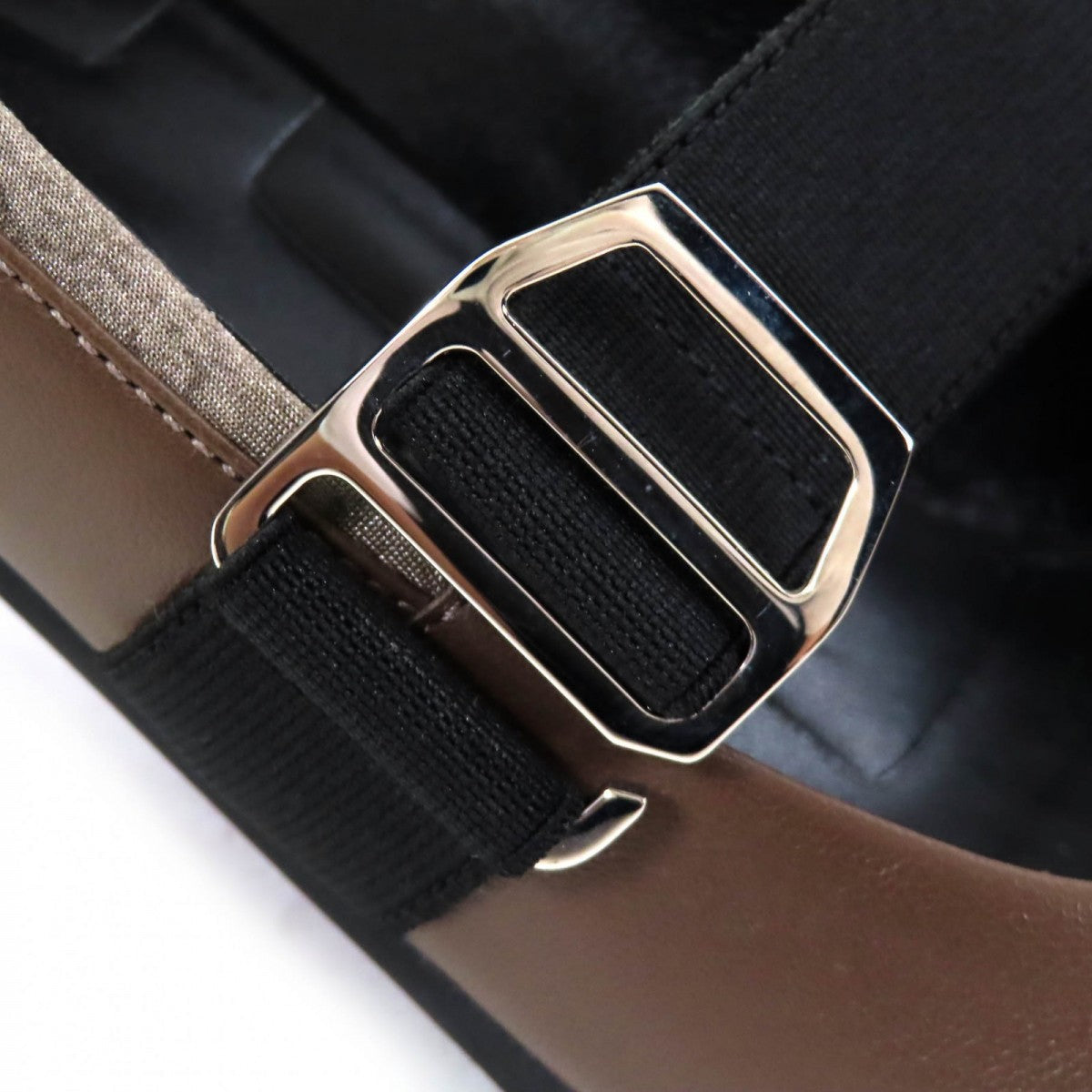 Hermes Pumps Leather Brown Black 38