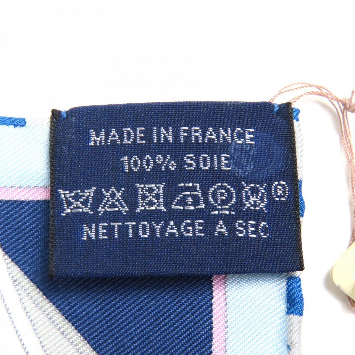 Hermes Scarf Silk Blue Navy Type Springs