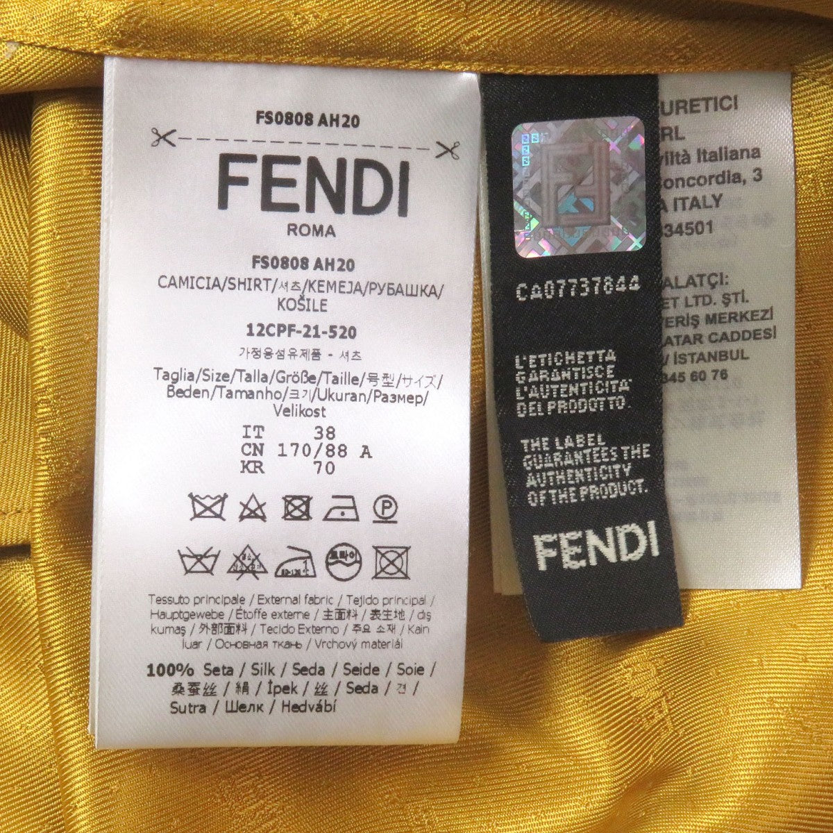 Fendi Long Sleeve Shirt Fs0808 Main