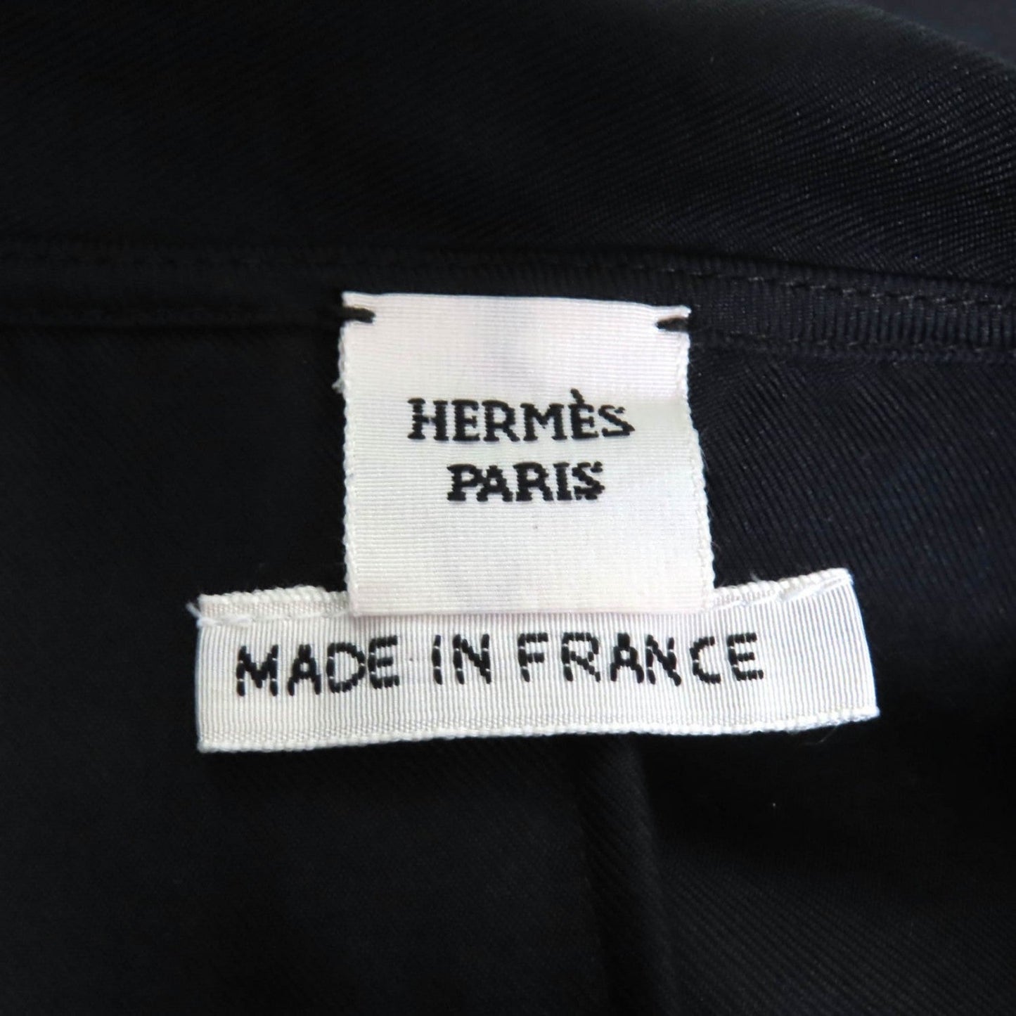 Hermes Tops 3H0605Dg Silk Black 34