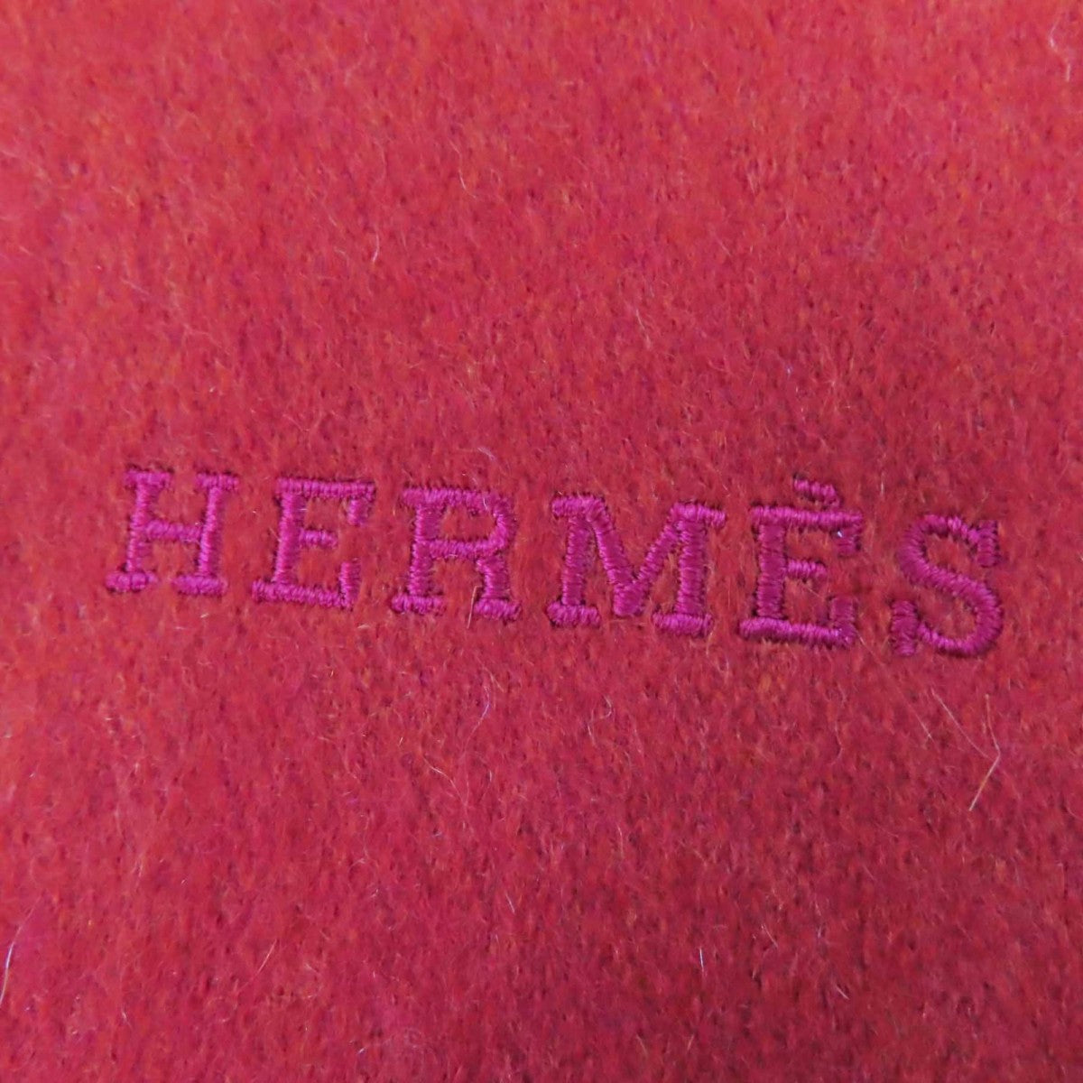 Hermes Scarf Cashmere Orange Red