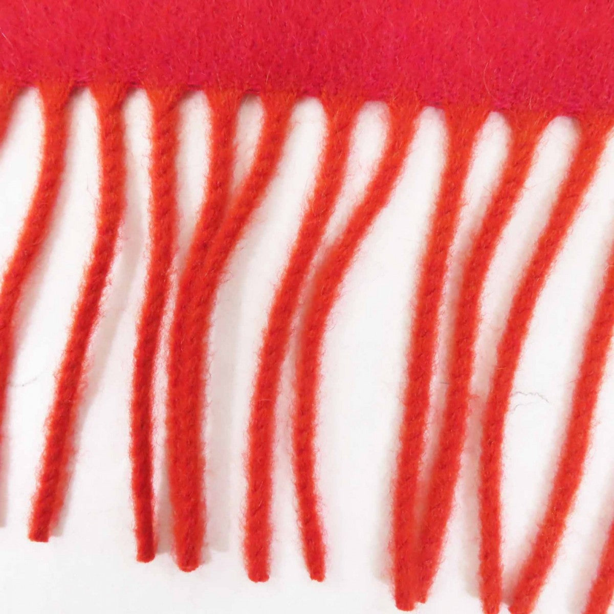 Hermes Scarf Cashmere Orange Red