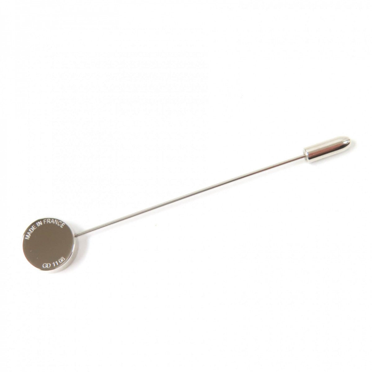 Hermes Brooch Gd1108 Palladium Brown Hatpin