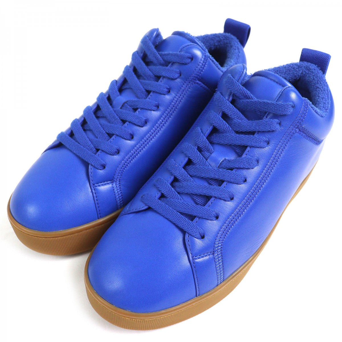 Bottegaveneta Low Cut Sneakers 651427 Leather Blue Quilt 40