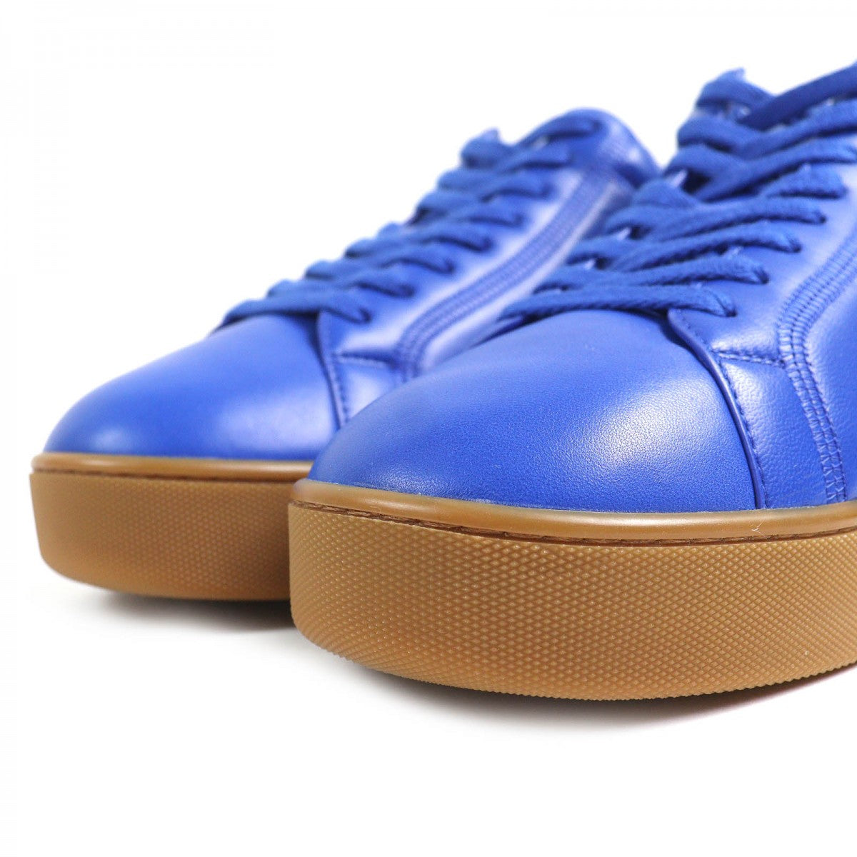 Bottegaveneta Low Cut Sneakers 651427 Leather Blue Quilt 40
