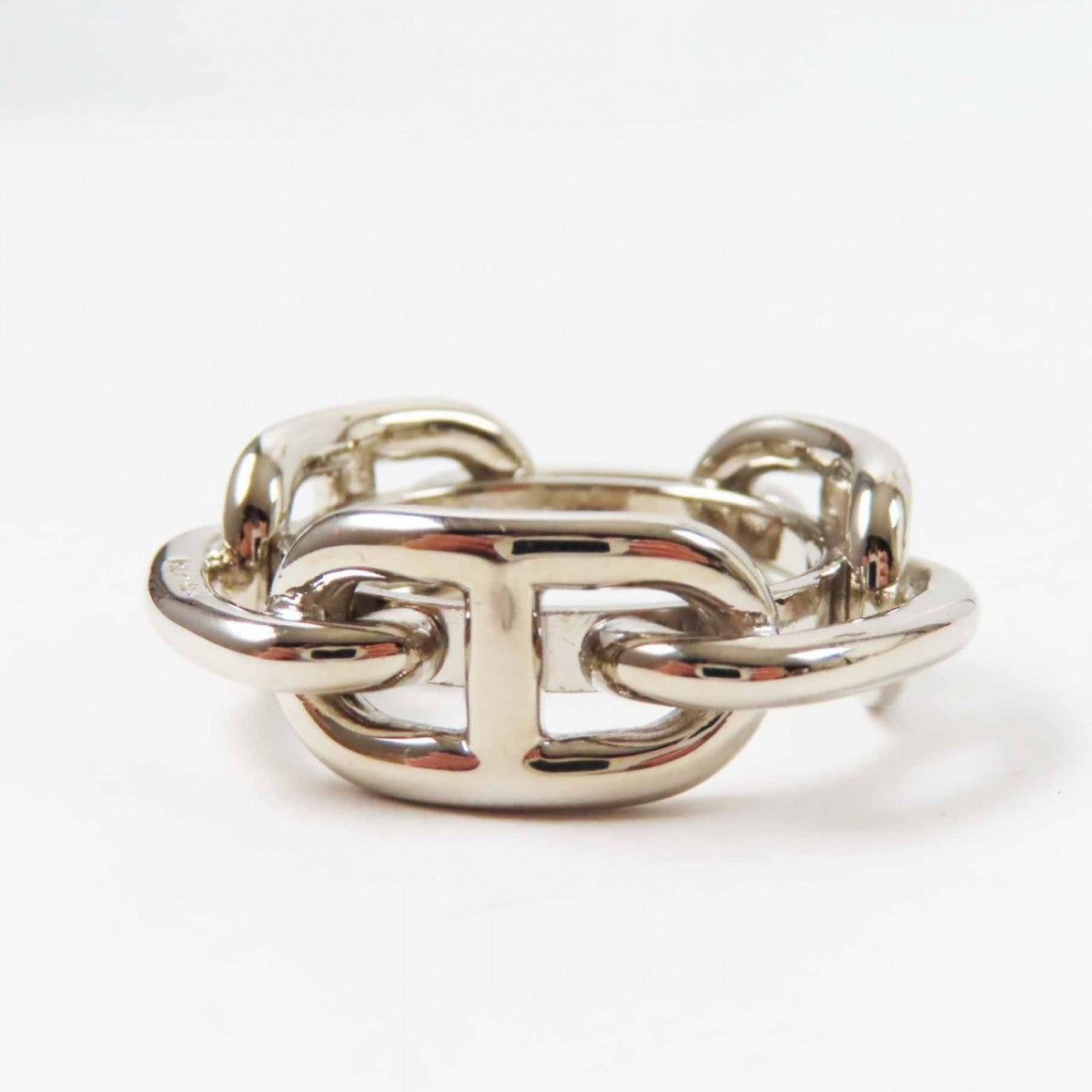 Hermes Scarf Ring Metal Silver Lukade