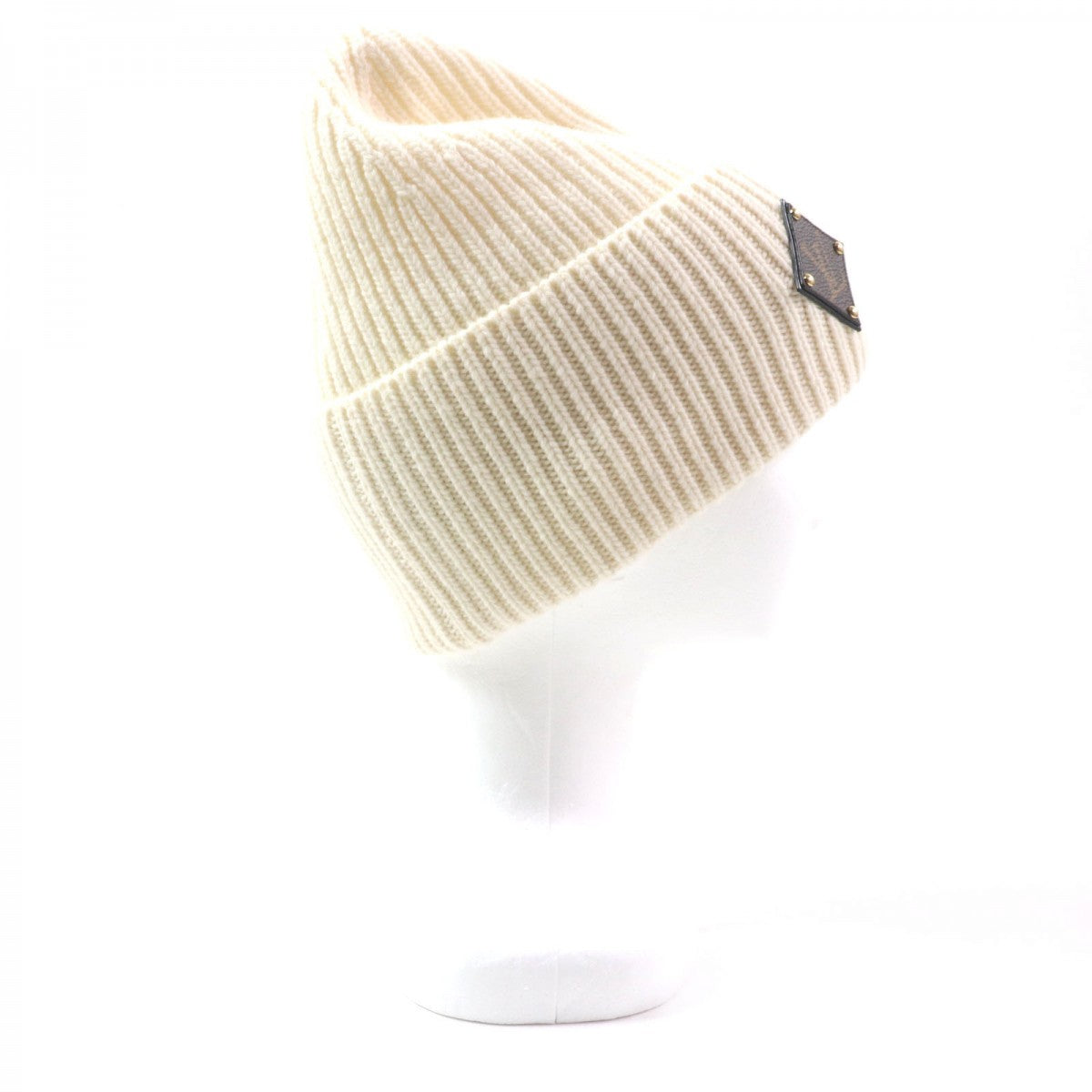 Louis Vuitton Knit Cap M76707 Wool Ivory Bonnet Lv Beanie