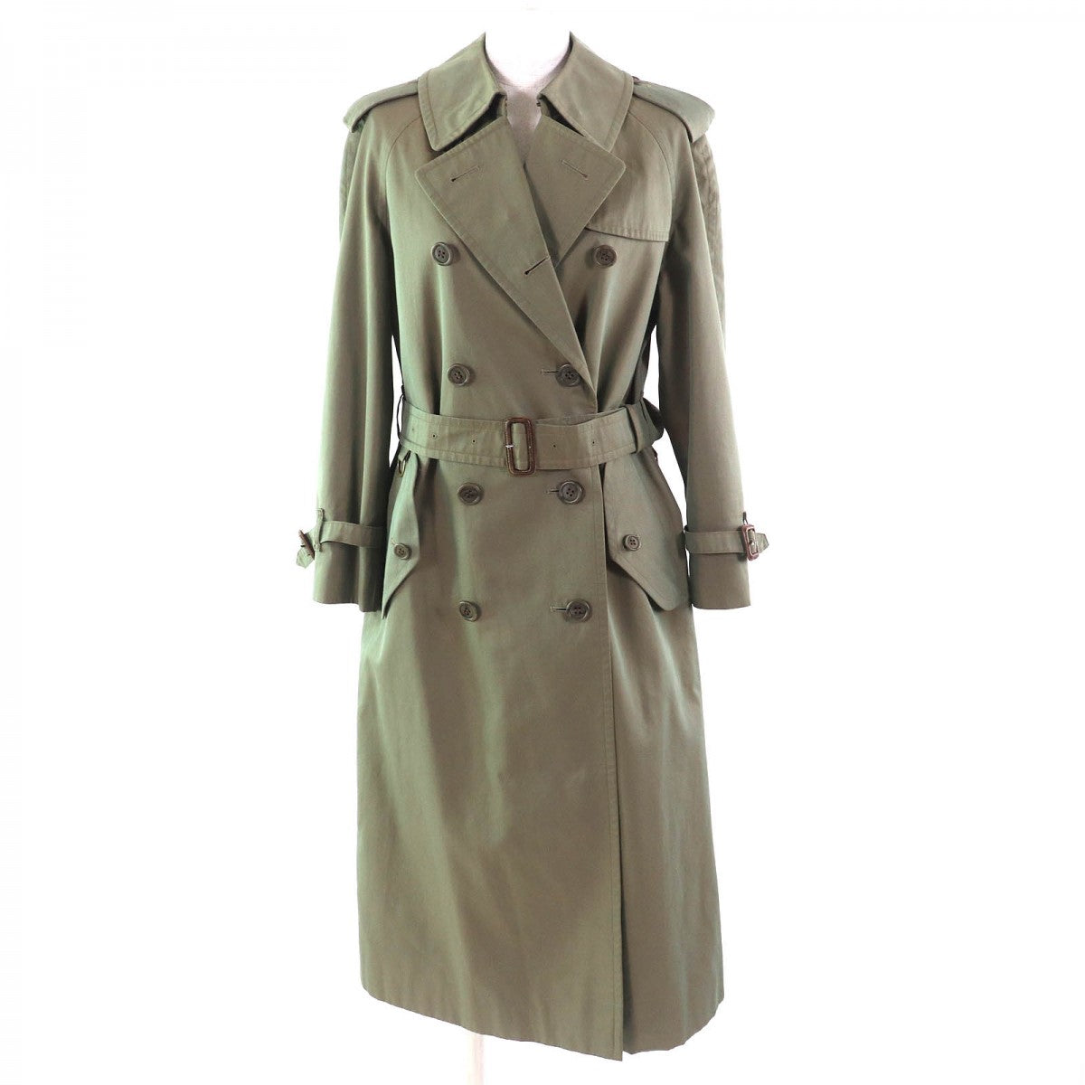 Burberry Trench Coat Cotton Iridescent L