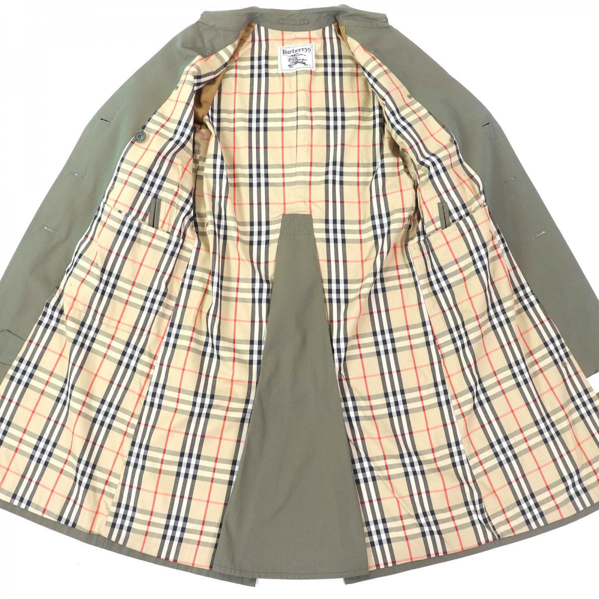 Burberry Trench Coat Cotton Iridescent L