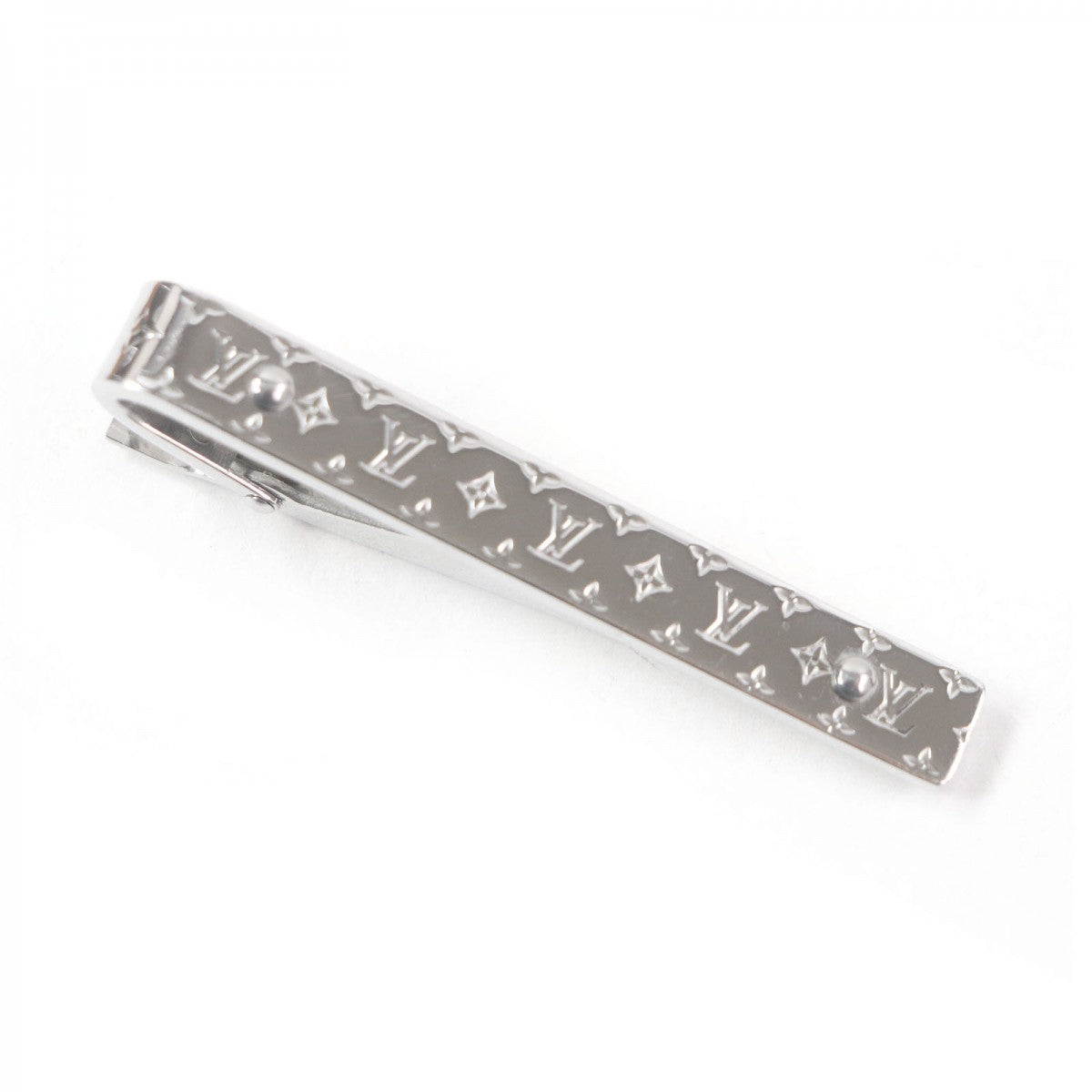 Louis Vuitton Tie Pin M00703 Metal Silver Monogram Bold Nek Tie Pin Monogram Bold