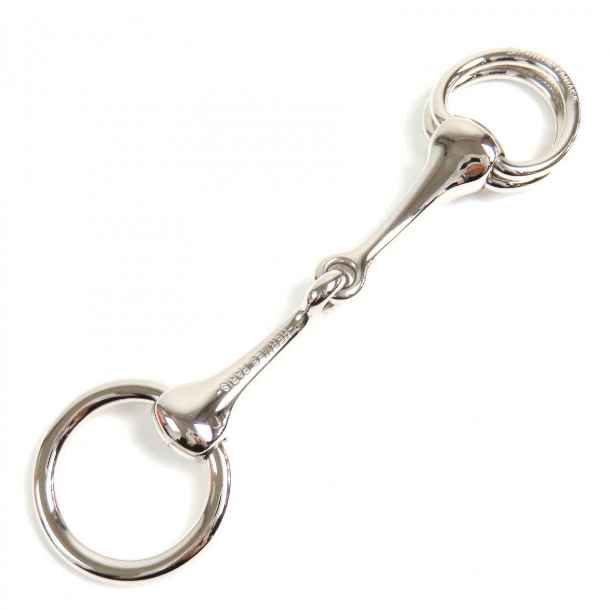 Hermes Scarf Ring Metal Silver