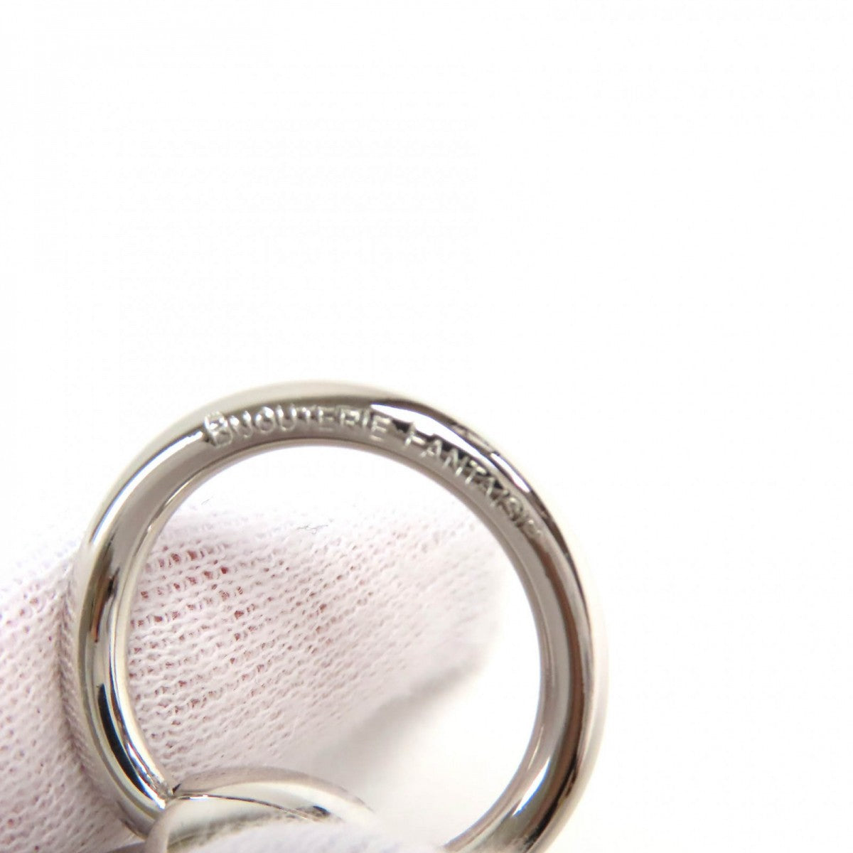 Hermes Scarf Ring Metal Silver