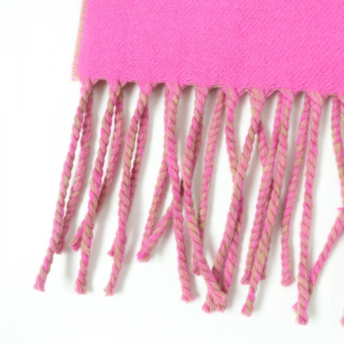 Loewe Scarf Wool Brown Pink