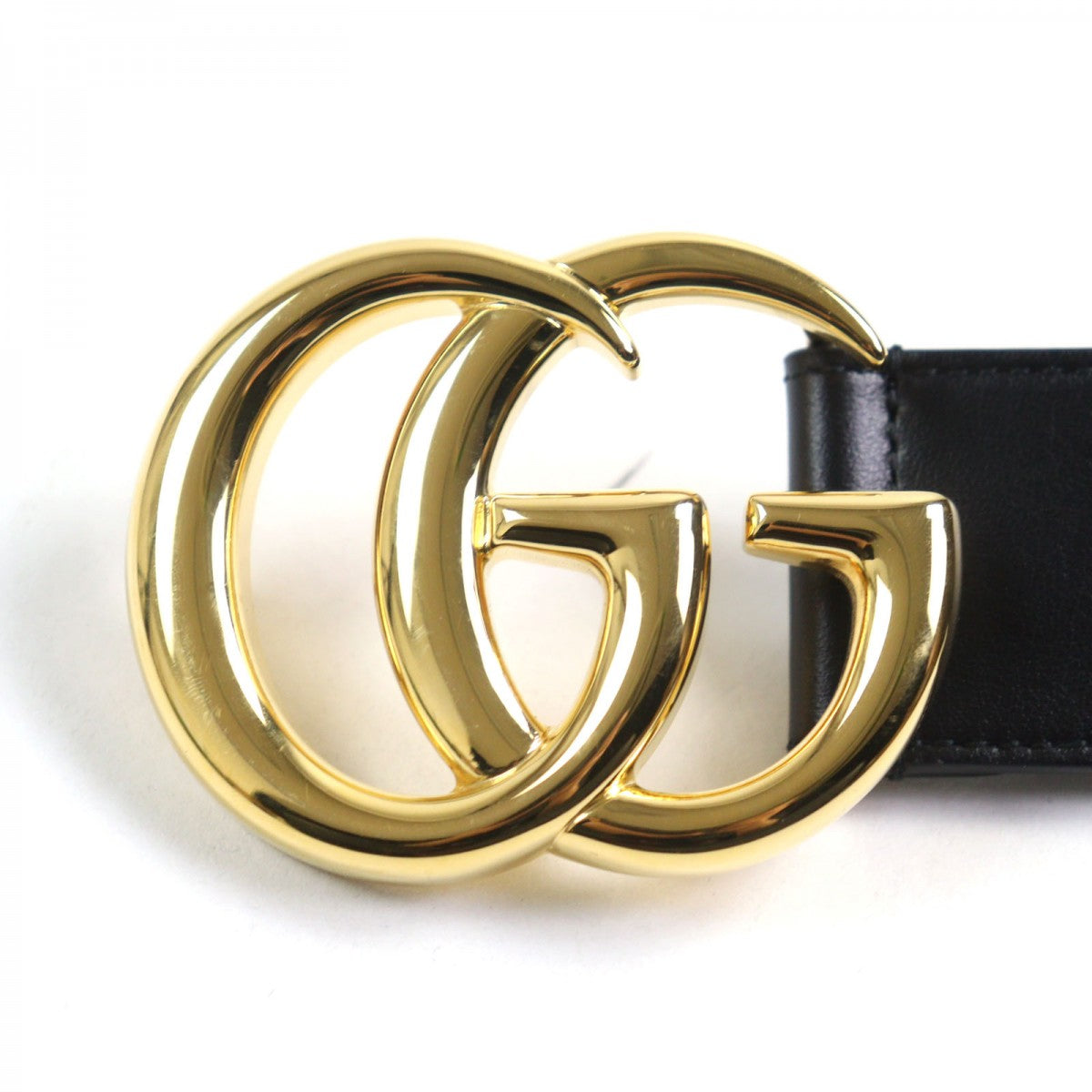 Gucci Belt 406831 Leather Black Gg Marmont