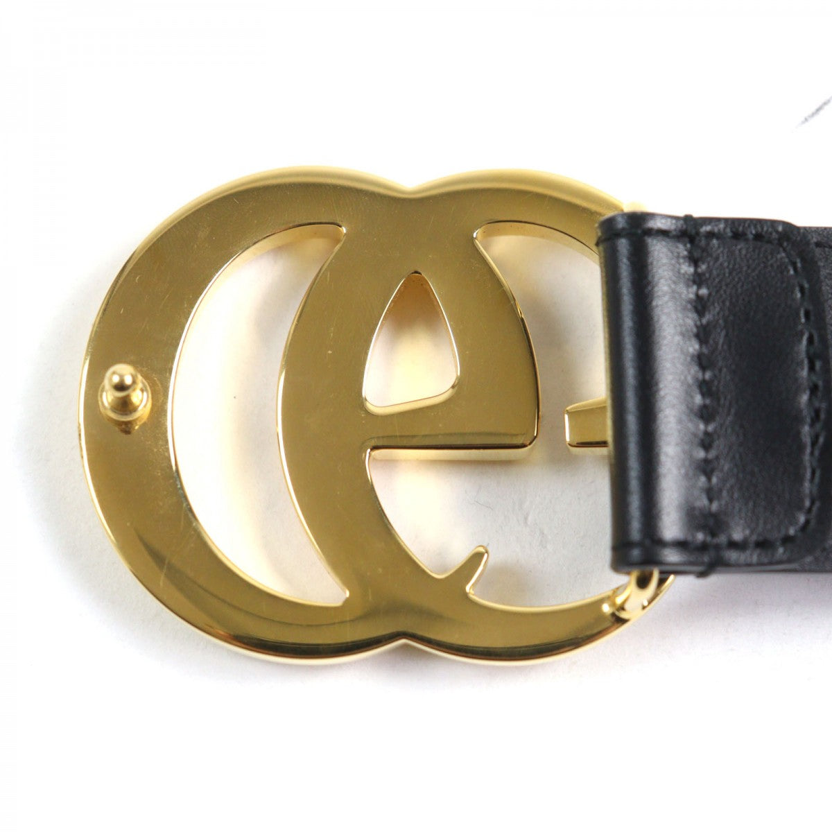 Gucci Belt 406831 Leather Black Gg Marmont