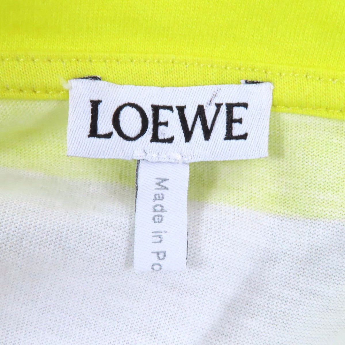 Loewe Short Sleeve T-Shirt Cotton Light Gray Yellow S359Y22X39 S