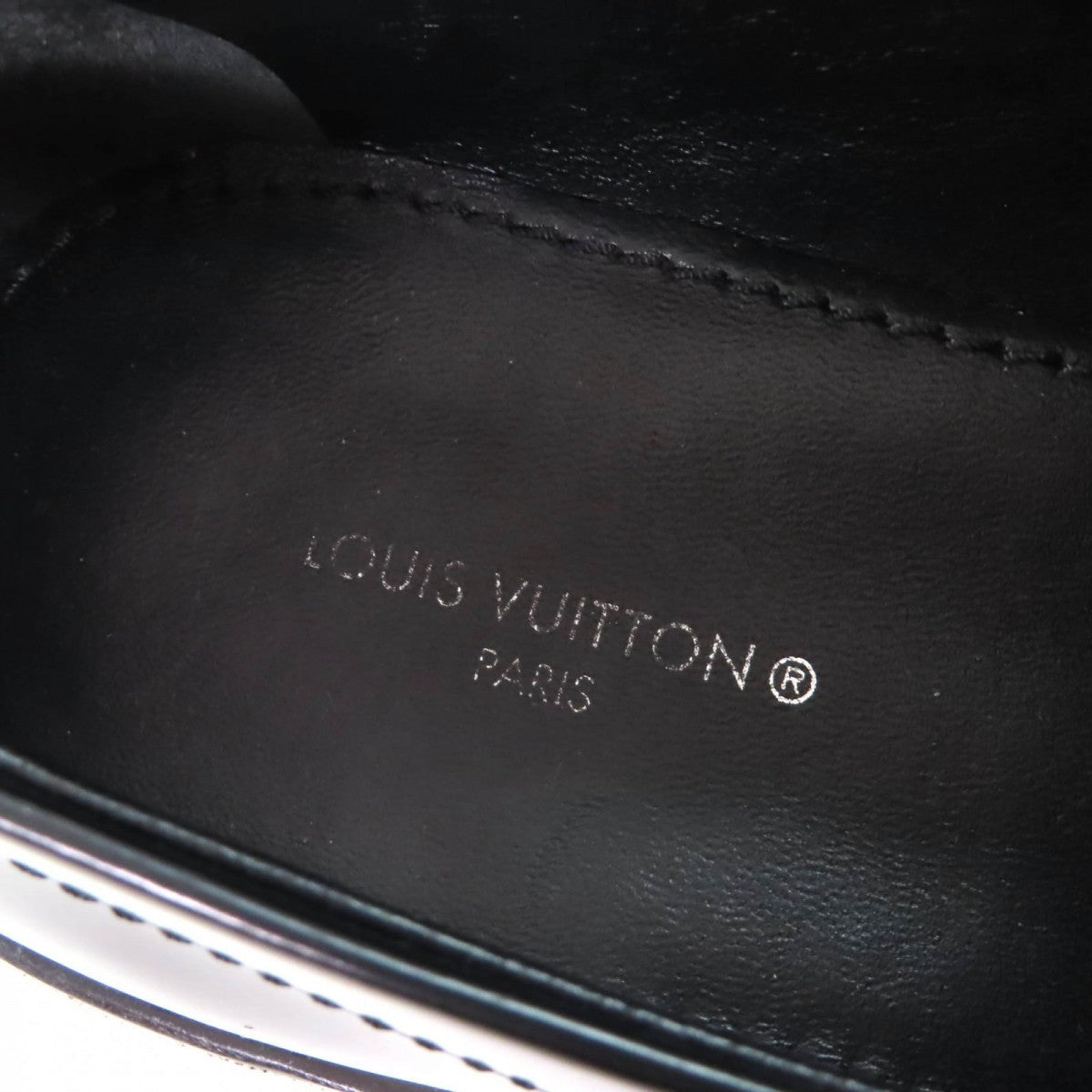 Louis Vuitton Loafers Leather Black The Connery Line 35.5