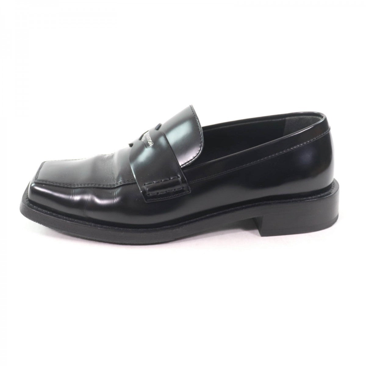 Louis Vuitton Loafers Leather Black The Connery Line 35.5