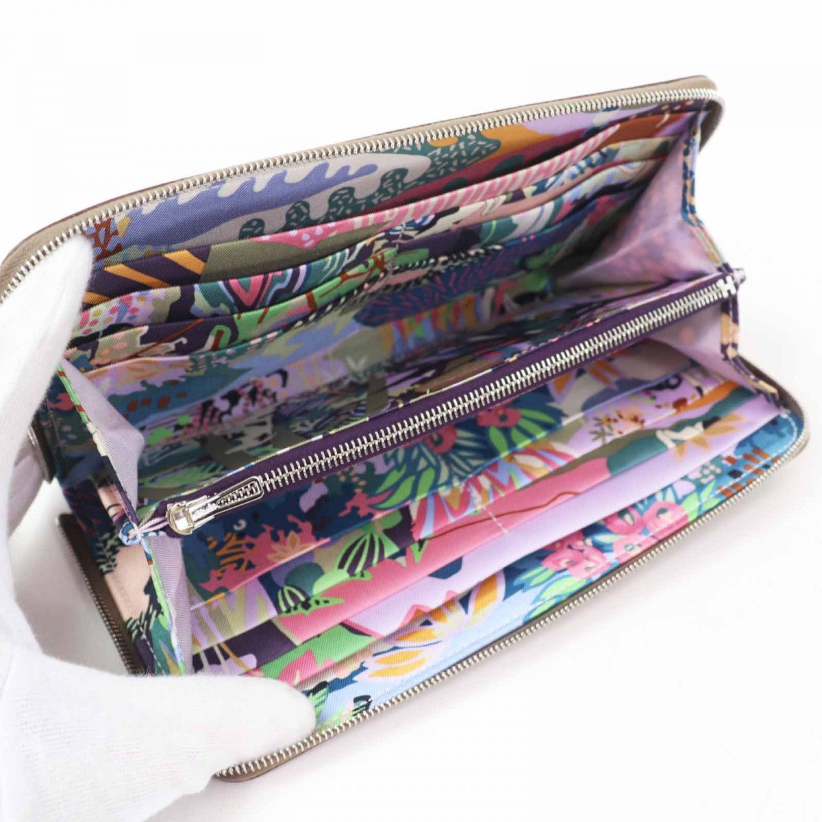 Hermes Long Wallet Purse Mainfepsom Etope Azap Long Silk Inn Women