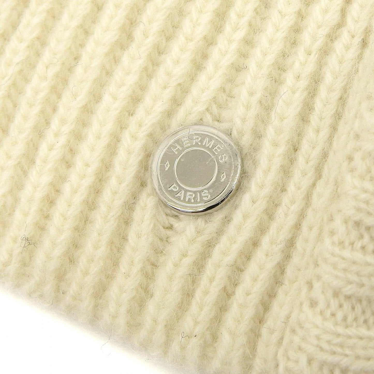 Hermes Stall Cashmere Ivory L