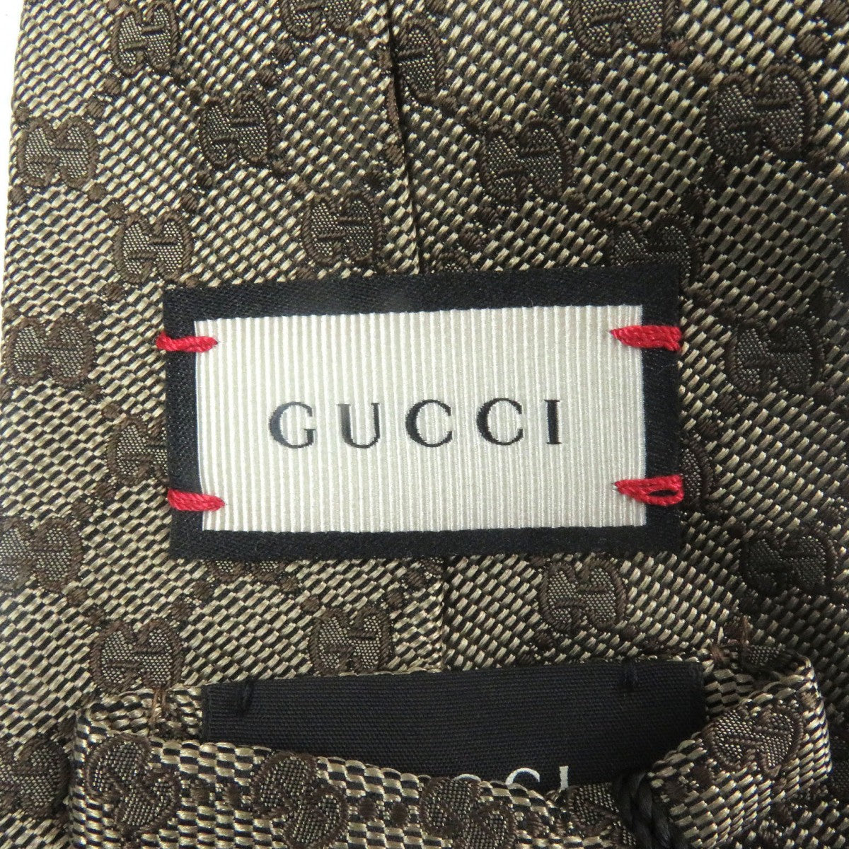 Gucci Tie 221582 Silk Beige