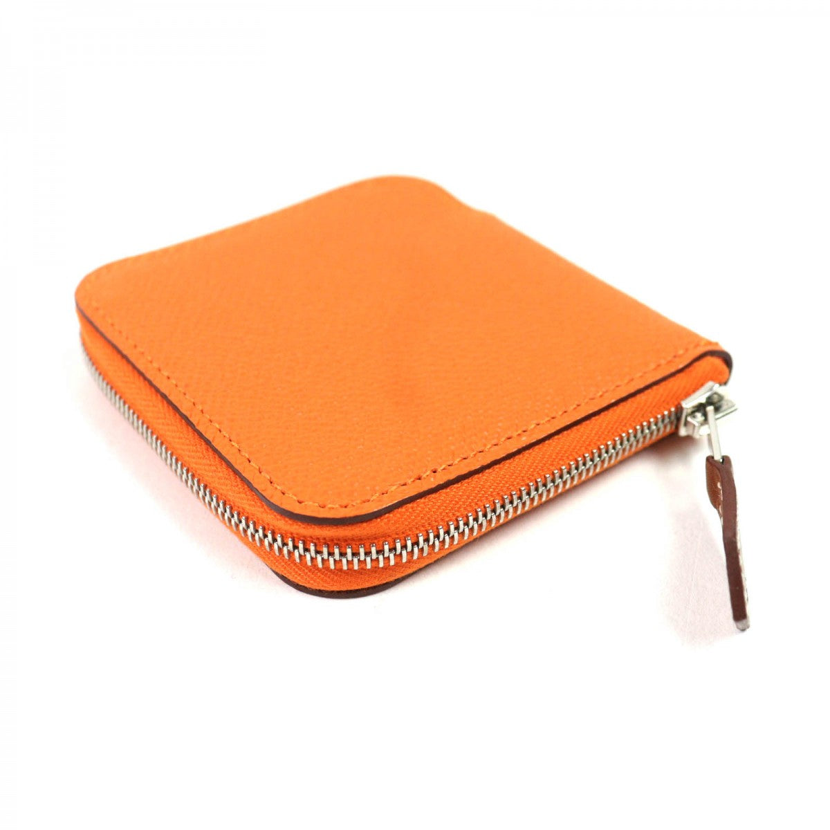 Hermes Coin Case Mainfepsom Orange Azap Mini Silk In Women