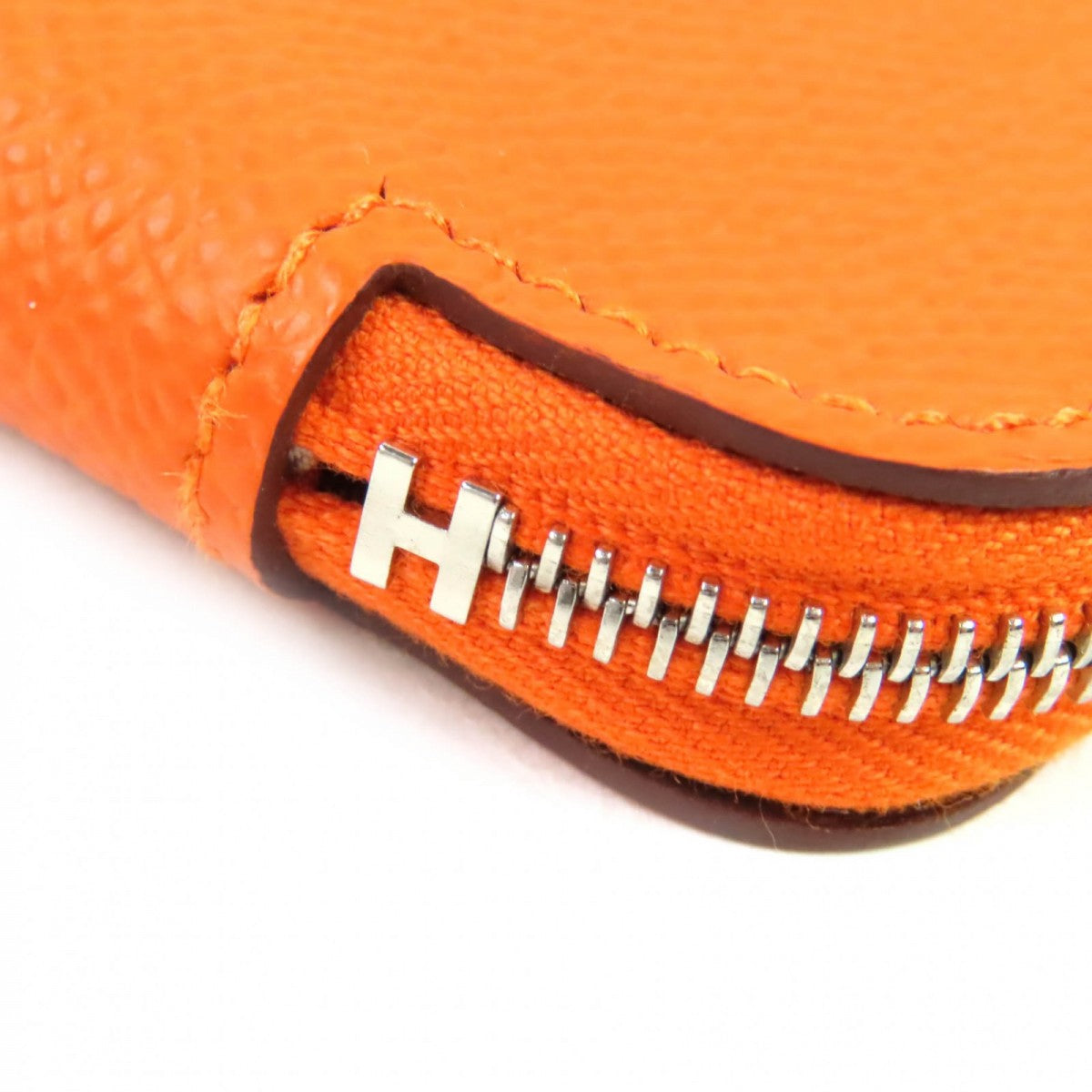 Hermes Coin Case Mainfepsom Orange Azap Mini Silk In Women