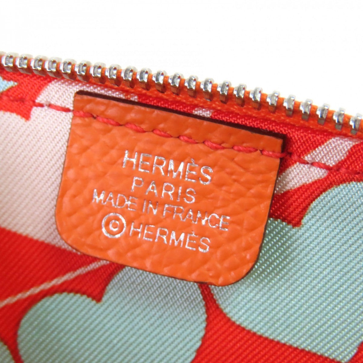 Hermes Coin Case Mainfepsom Orange Azap Mini Silk In Women
