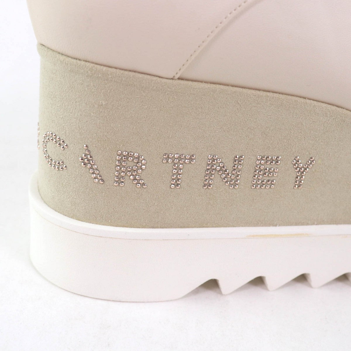 Stella Mccartney Dress Shoes 800004W0Yg0 Eco Leather Ivory Ellis Platform Shoes Women 38 1/2