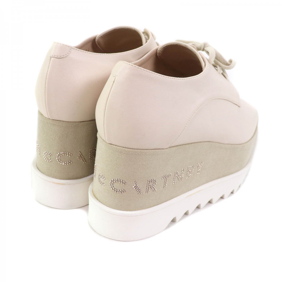 Stella Mccartney Dress Shoes 800004W0Yg0 Eco Leather Ivory Ellis Platform Shoes Women 38 1/2