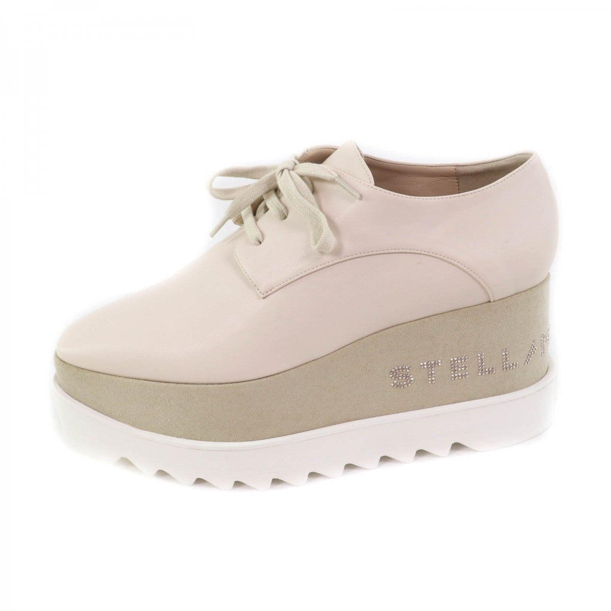 Stella Mccartney Dress Shoes 800004W0Yg0 Eco Leather Ivory Ellis Platform Shoes Women 38 1/2