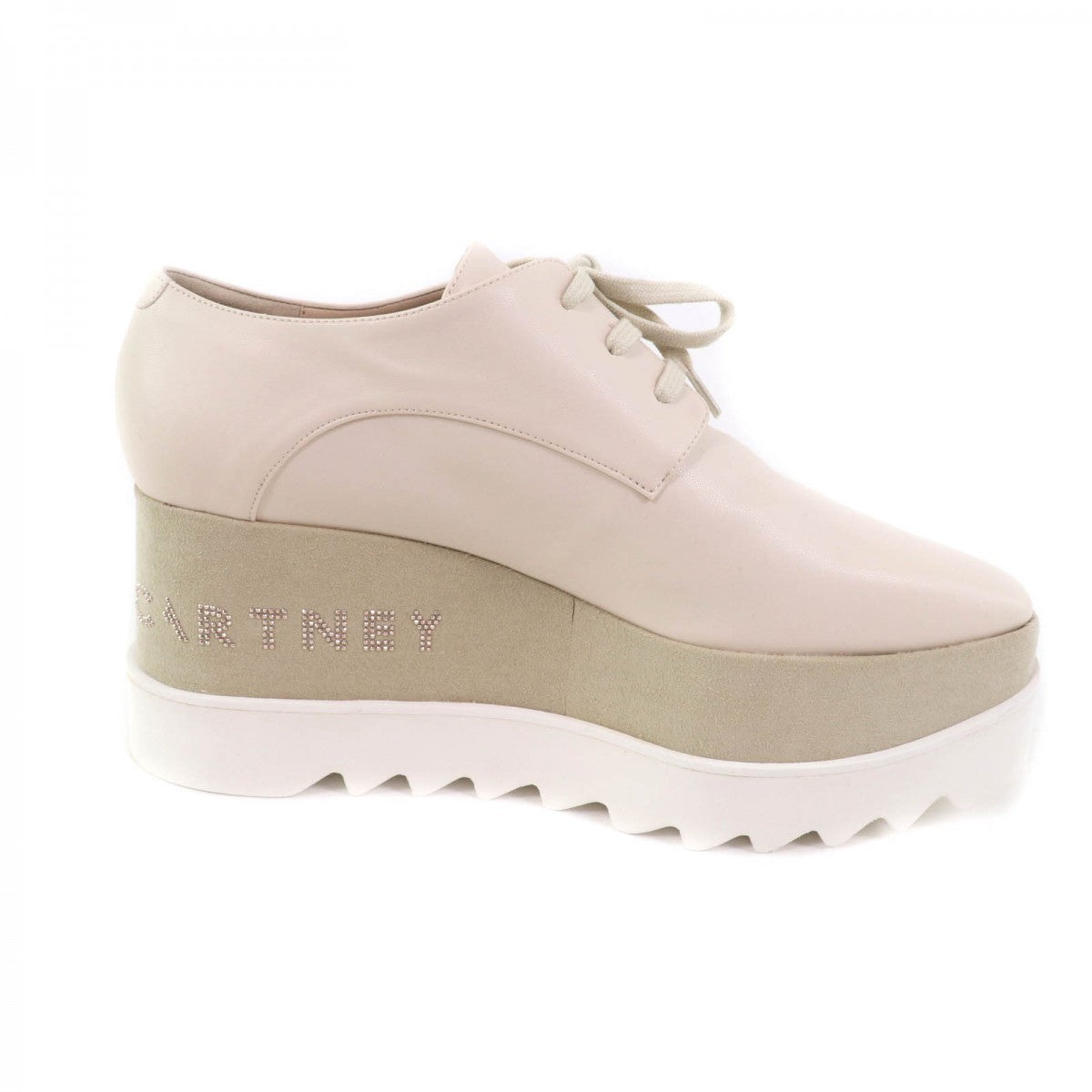Stella Mccartney Dress Shoes 800004W0Yg0 Eco Leather Ivory Ellis Platform Shoes Women 38 1/2