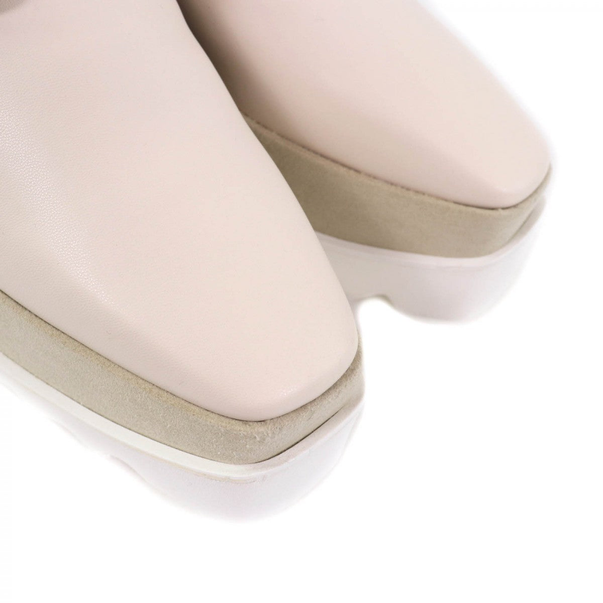 Stella Mccartney Dress Shoes 800004W0Yg0 Eco Leather Ivory Ellis Platform Shoes Women 38 1/2