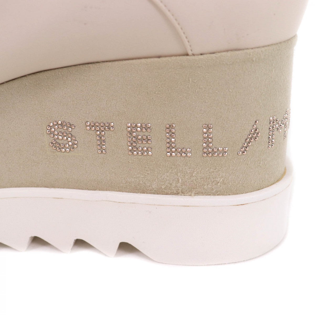 Stella Mccartney Dress Shoes 800004W0Yg0 Eco Leather Ivory Ellis Platform Shoes Women 38 1/2