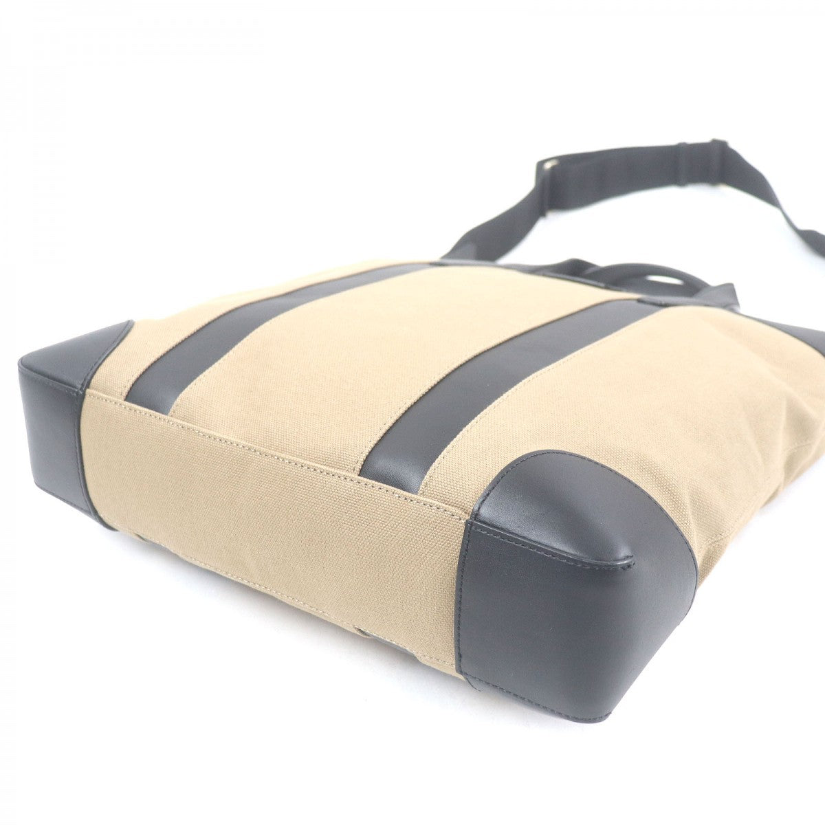 Paul Smith Tote Bag Psn942 Canvas, Leather Beige Briefcase Business Bag Mens