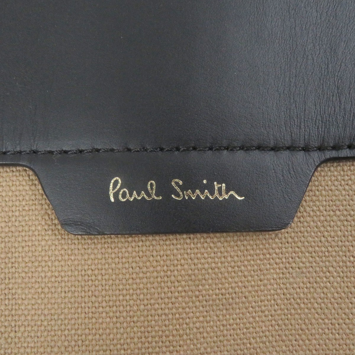 Paul Smith Tote Bag Psn942 Canvas, Leather Beige Briefcase Business Bag Mens