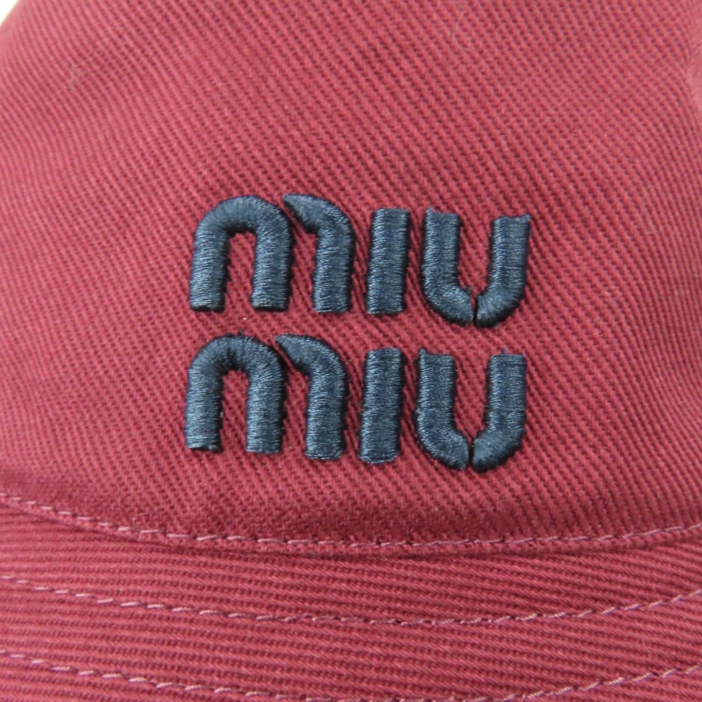 Miumiu Hat 5Hc196 Cotton Bordeaux M