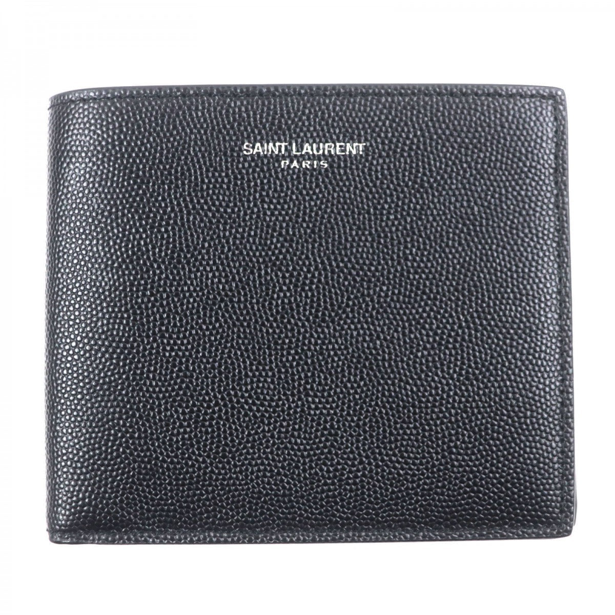 Saint Laurent Paris Bifold Wallet 396307 Leather Black