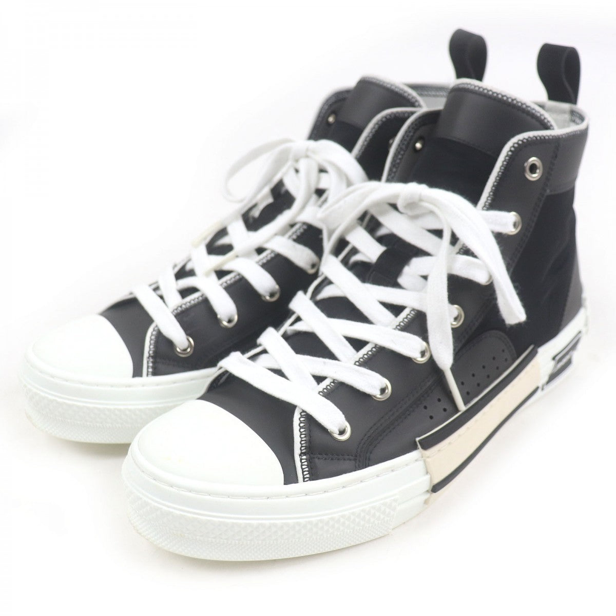 Dior Homme High Cut Sneakers Pvc, Canvas Black B23 Mens 41 1/2