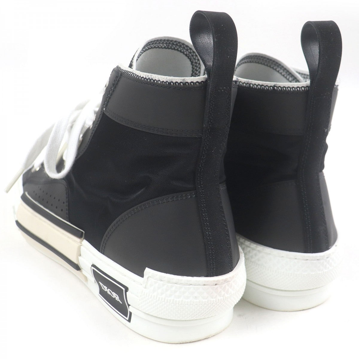 Dior Homme High Cut Sneakers Pvc, Canvas Black B23 Mens 41 1/2