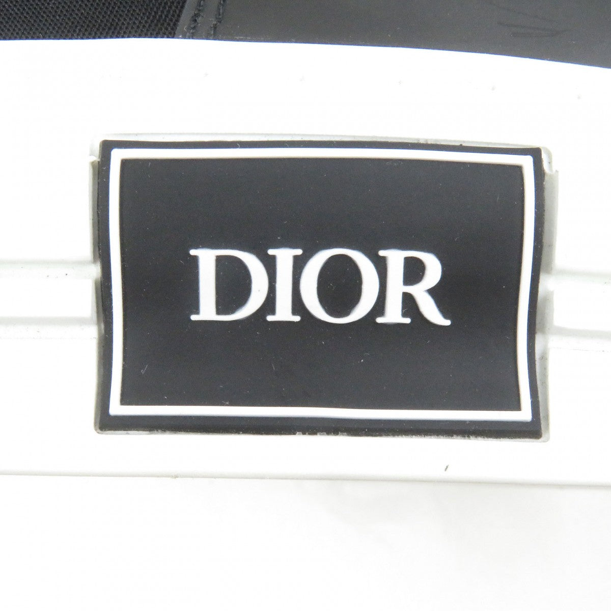 Dior Homme High Cut Sneakers Pvc, Canvas Black B23 Mens 41 1/2